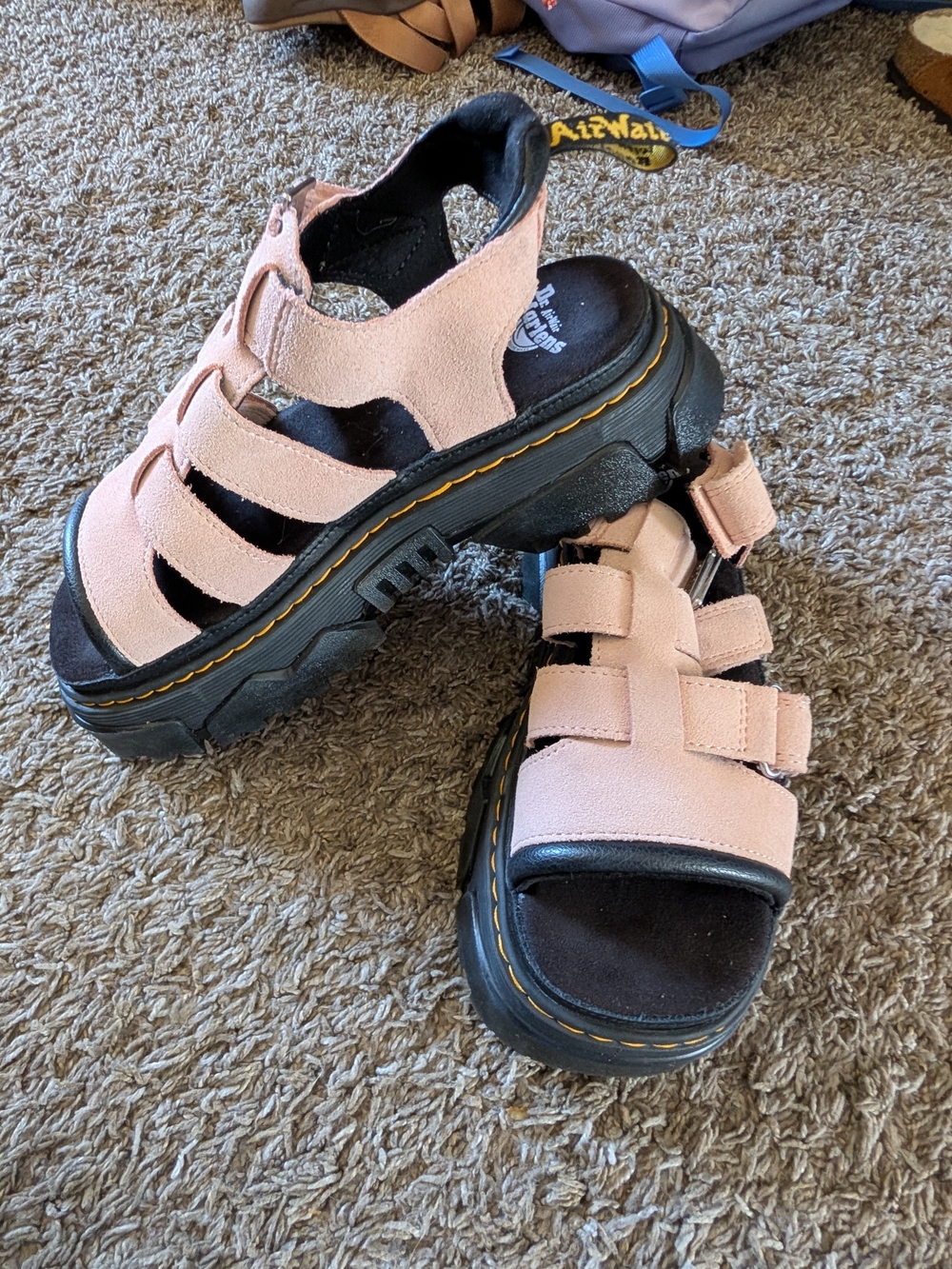 Dr. Martens Pink Chunky Platform Sandals